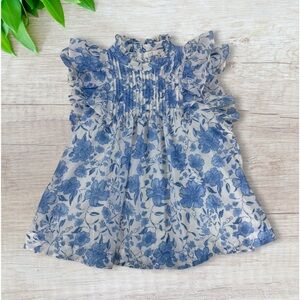 Floral Blue Blouse for Women
